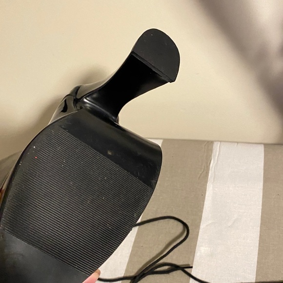 Neiman Marcus pvc vinyl shinny boots - Picture 7 of 11